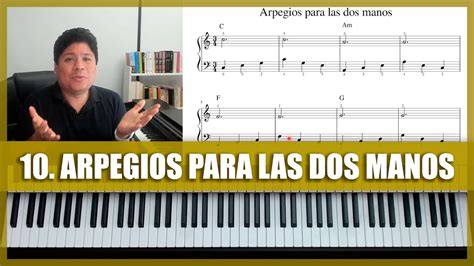 Curso Completo De Piano Arpegios Para Las Dos Manos Youtube