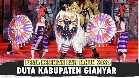 Penampilan Duta Kabupaten Gianyar Lomba Bapang Barong Ket Pesta