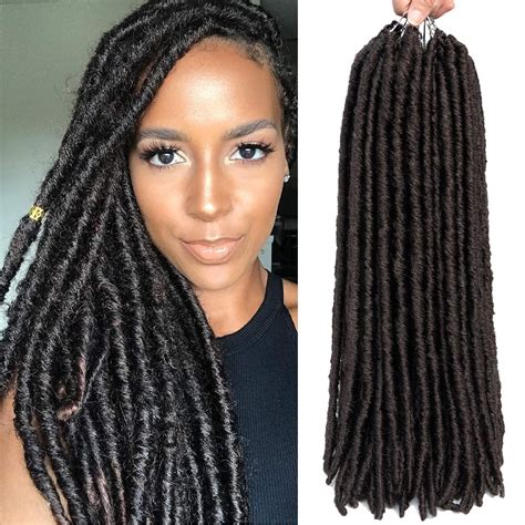 Acheter Chaud 18inch Dreadlocks Crochet Tresses Doux Faux Locs