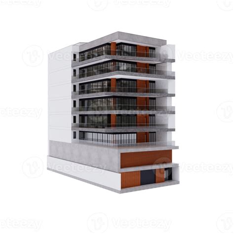 bâtiment moderne 3d isolé 18800260 PNG