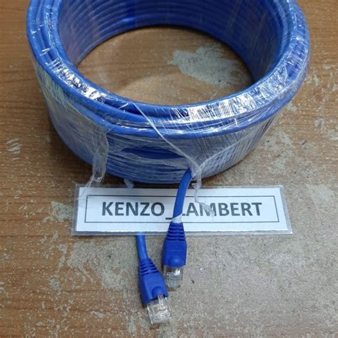 Jual Kabel Lan Cat Belden Biru Meter Siap Pakai Komplit Konektor