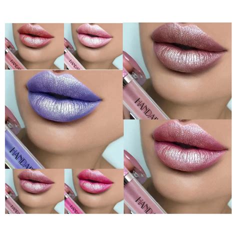 Handaiyan Brand Pcs Metallic Glitter Matte Liquid Lipstick Lips