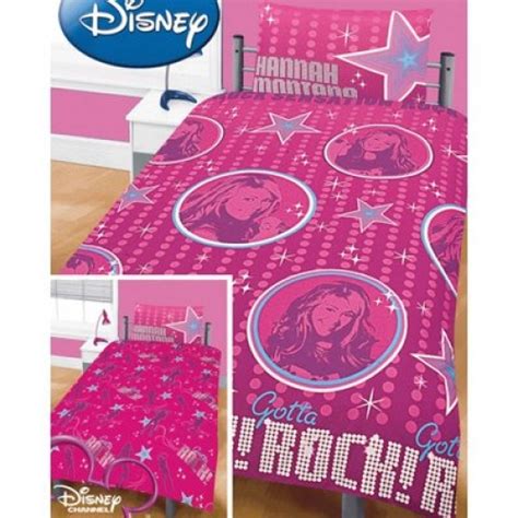 Disney Hannah Montana Reversible Rotary Single Bed Duvet Quilt Cover