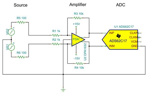 Differential Adc Input Circuit