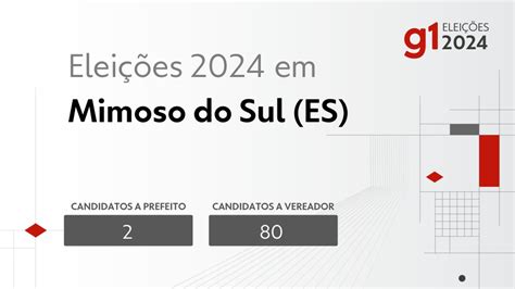 Elei Es Em Mimoso Do Sul Es Veja Os Candidatos A Prefeito E A