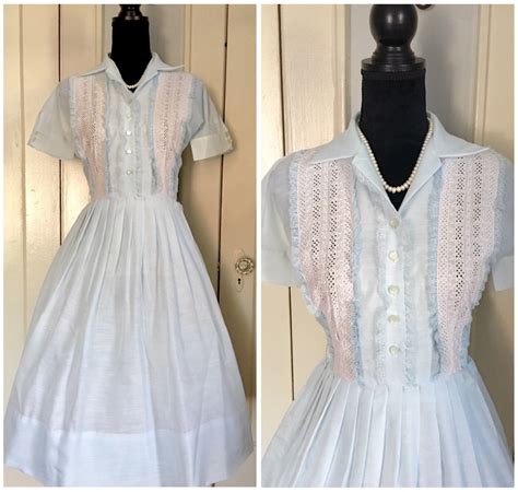 A personal favorite from my Etsy shop https://www.etsy.com/listing/569630935/vintage-blue-dress ...