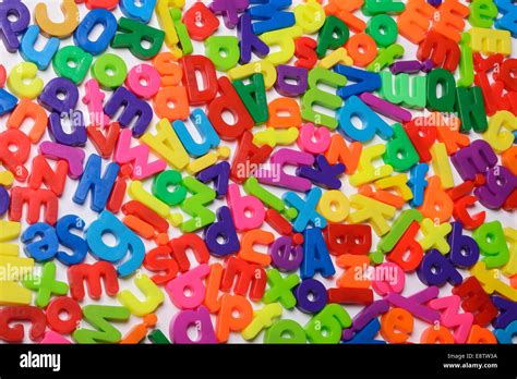 Random Magnetic Fridge Letters Stock Photo Alamy