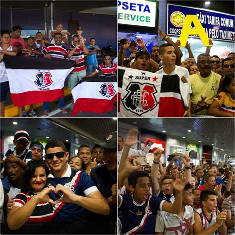 Ap S Vit Ria Sobre O Botafogo Torcida Do Santa Cruz Lota Aeroporto Do