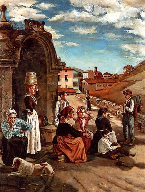 The well at Éibar by Ignacio Zuloaga Y Zabaleta 1870 1945 Spain