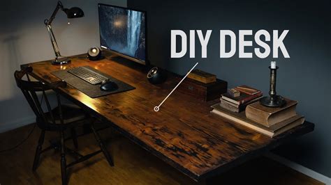 Building A Desk Using Cheap Wood Diy Youtube