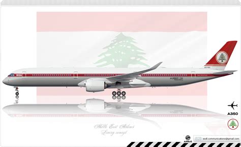 Artstation Meadle East Airlines Mea Air Liban Airbus A350 Xwb Retrojet Livery Concept