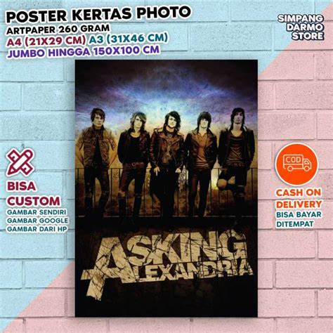 Jual Poster Asking Alexandria AA Terbaru Tersedia Berbagai Ukuran A4