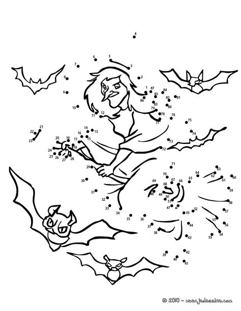 Coloriages sorcière halloween fr hellokids