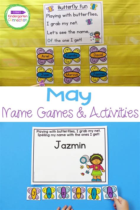 May Name Games And Activities The Kindergarten Connection