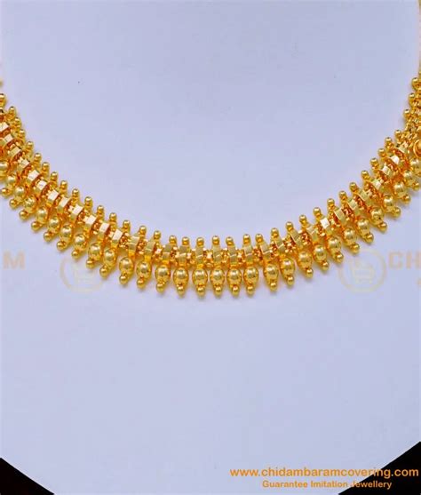 Buy Latest Simple Gold Design Plain Bridal Wear Necklace Design Buy Online