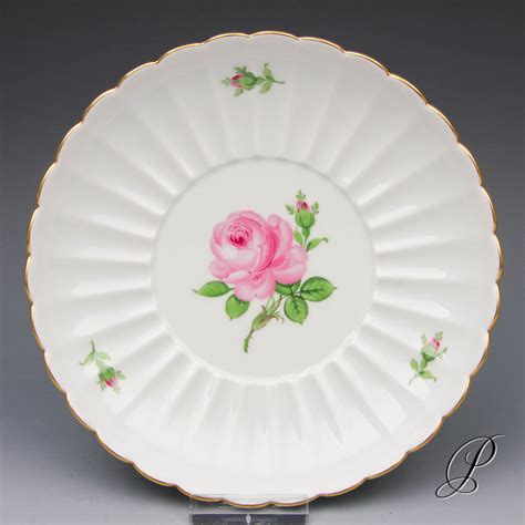 Rote Rose Gelbe Rose Meissen Porzellan Porcelain