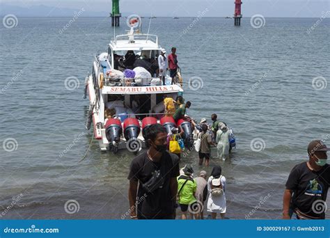 Fast Ferry In The Sea At Sanur Port In Sanur Bali Indonesia