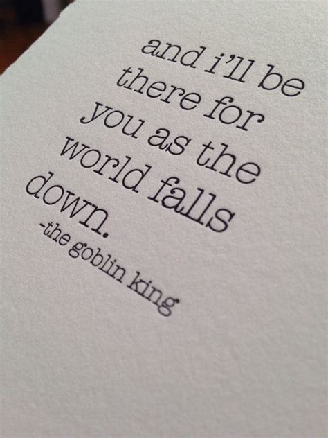 Goblin King Letterpress Card or Framed Print / David Bowie - Movie quotes | Labyrinth quotes ...