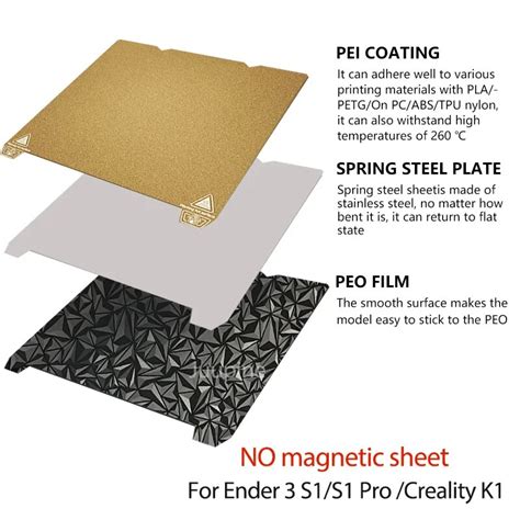 Upgrade Bed New Peo Pei Sheet Double Side Heat Bed Mm Pei