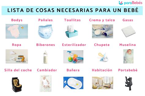 Lista De Cosas Necesarias Para Un Beb Imprescindibles