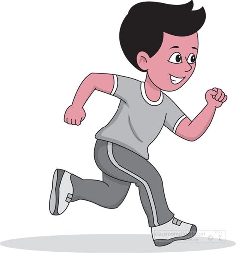 Sports Gray Clipart-jogging running for exercise gray color