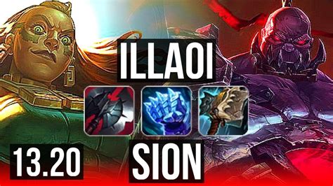 ILLAOI Vs SION TOP 7 Solo Kills 1400 Games 1 0M Mastery KR