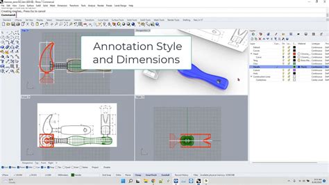 Rhino Dimension Basics Edit The Annotation Style On Vimeo