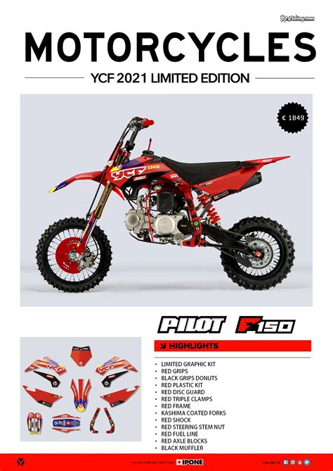 Pitbike YCF Pilot F150 2021 Limited Edition