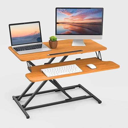 BONTEC Convertisseur De Bureau Debout 55cm Rehausseur De Bureau Debout