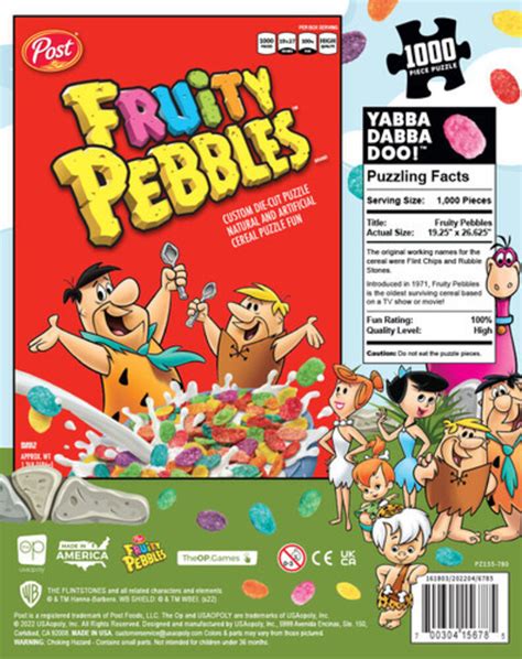 The Flintstones Fruity Pebbles Puzzel 1000 Stukken Planet Fantasy