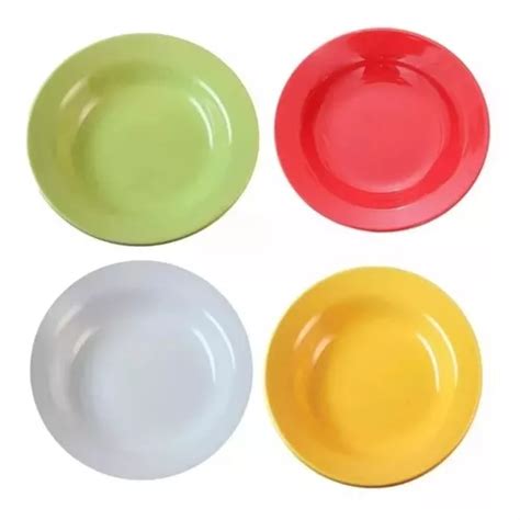 Plato Ceramica Biona Donna Hondo Cm Colores Mercadolibre