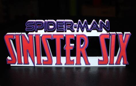 Sinister Six 3D printed Comic Logo Art – WindyCity3D