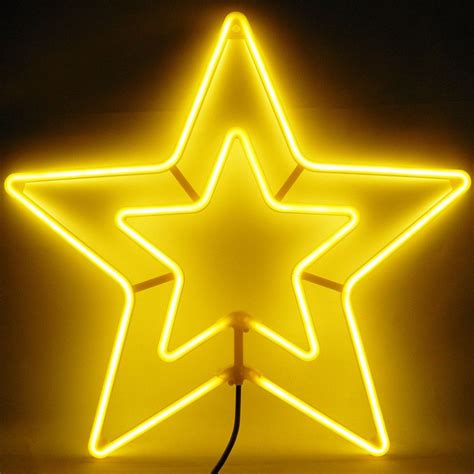 Estrela Pisca Pisca Natal Neon Funcoes Natalino Decoracao Branco