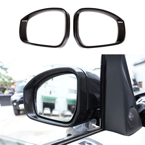 For Range Rover Sport 14 22 Carbon Fiber Rear View Side Door Mirror Strip Cover Ebay