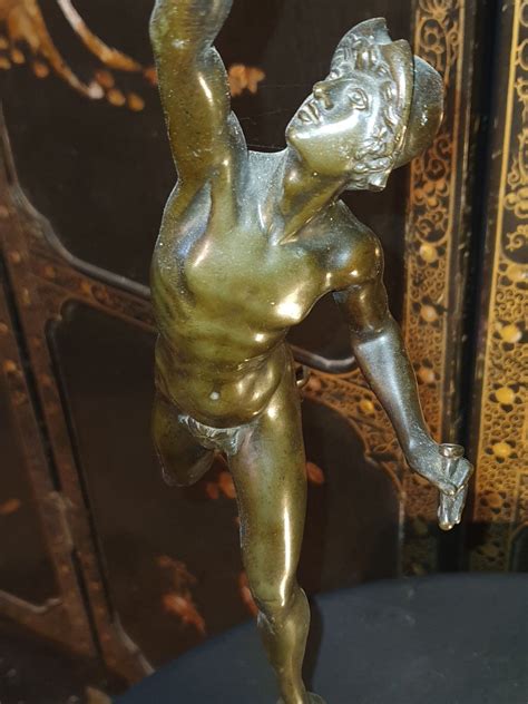 Proantic Sculpture Bronze Mercure Jean De Bologne