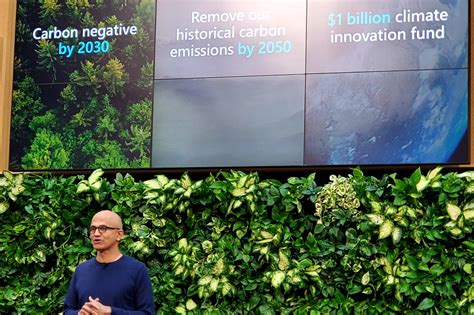 Microsoft Pledges To Be Carbon Negative By Launches B Climate