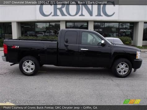 Black 2007 Chevrolet Silverado 1500 Lt Z71 Extended Cab Dark