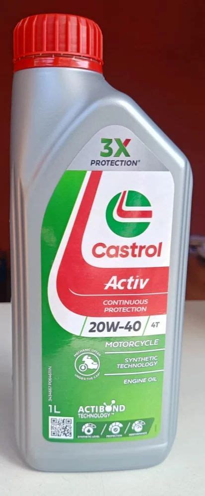 20W40 1L Castrol Activ Bike Engine Oil Bottle Of 1 Litre At Rs 380