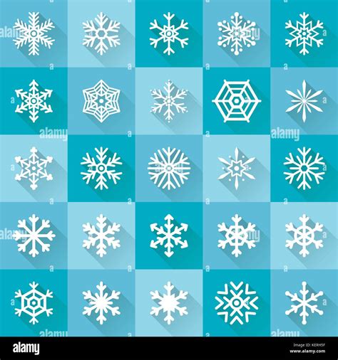 Snowflake Icons Vector Vectors Hi Res Stock Photography And Images Alamy