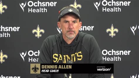 New Orleans Saints head coach Dennis Allen previews Week 17 game vs ...