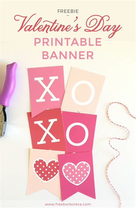 Free Printable Valentines Day Banner Printable Hello Tatertots And Jello