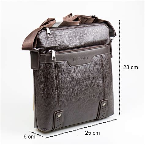 Rhodey Tas Selempang Pria Fashion Messenger Bag Pu Leather