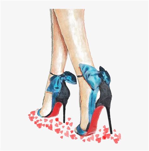 Heels Drawing Watercolor Fashion Illustration Shoes X Png