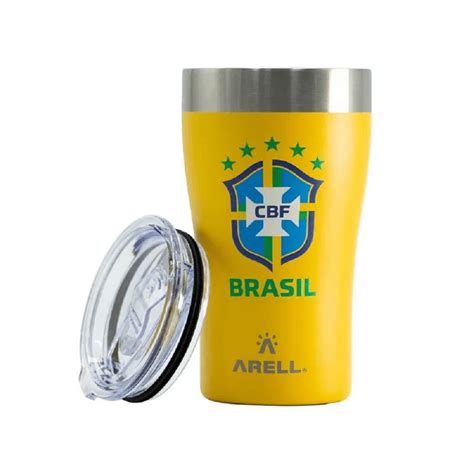 Copo T Rmico Brasil Tulip Time Ml Tampa Arell Amarelo