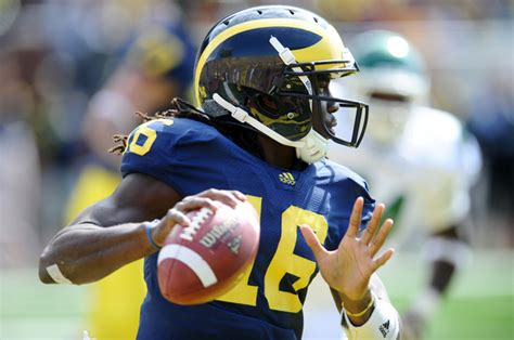 Michigan quarterback Denard Robinson curious about NFL standing, says ...