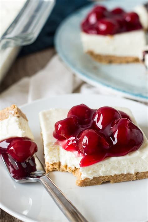 No Bake Cherry Cheesecake Chocolate With Grace