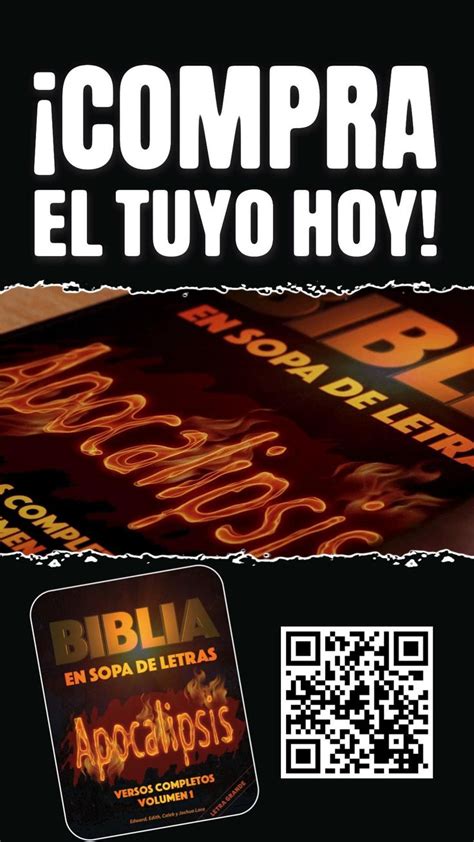 Biblia En Sopa De Letras APOCALIPSIS VERSOS COMPLETOS Volumen 1