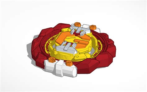 3d Design Molten Gaia Beyblade Burst Quadstrike Tinkercad