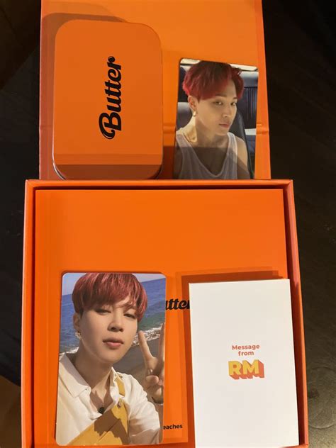 BTS Butter CD Album Peaches Version With Jimin Random Photocard PC