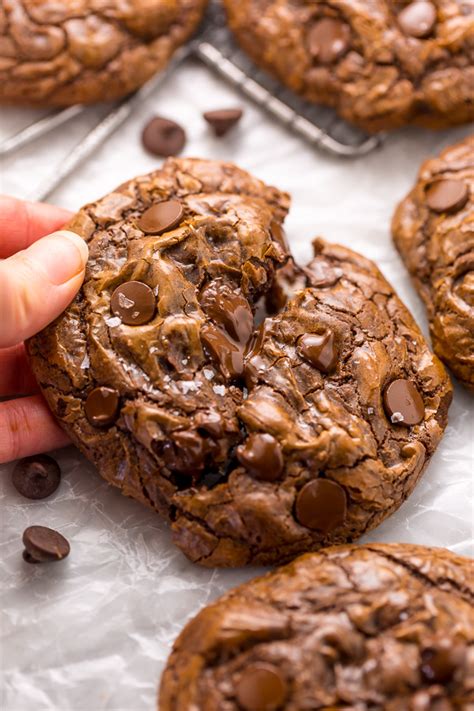 Soft Batch Double Chocolate Fudge Cookies Baker By Nature